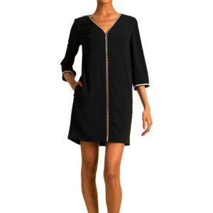 Trina Turk Round Embellished Midnight Dress